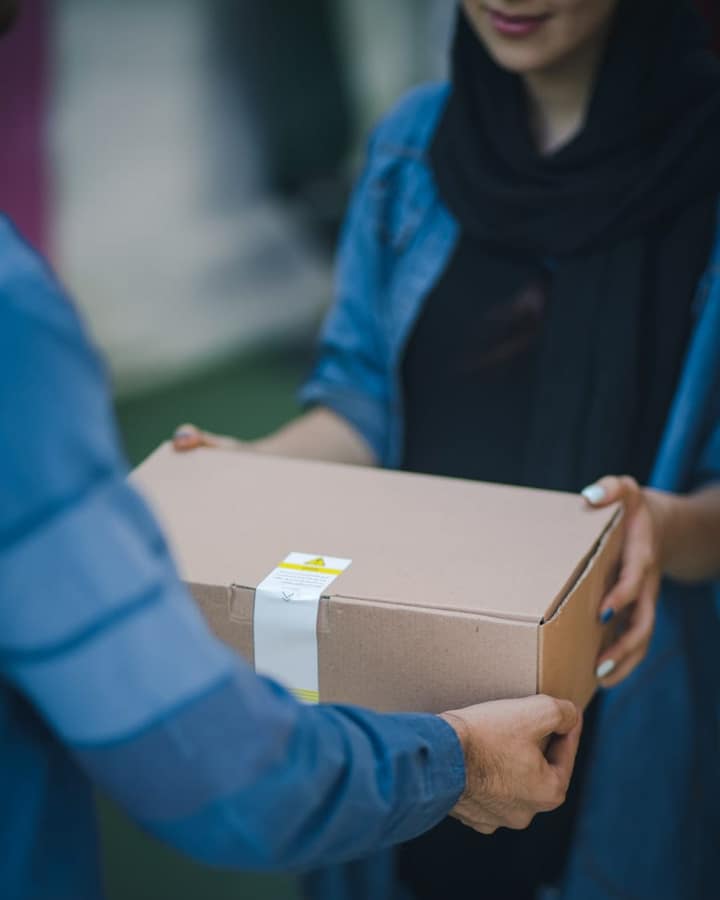 Professional courier representing secure express service standards